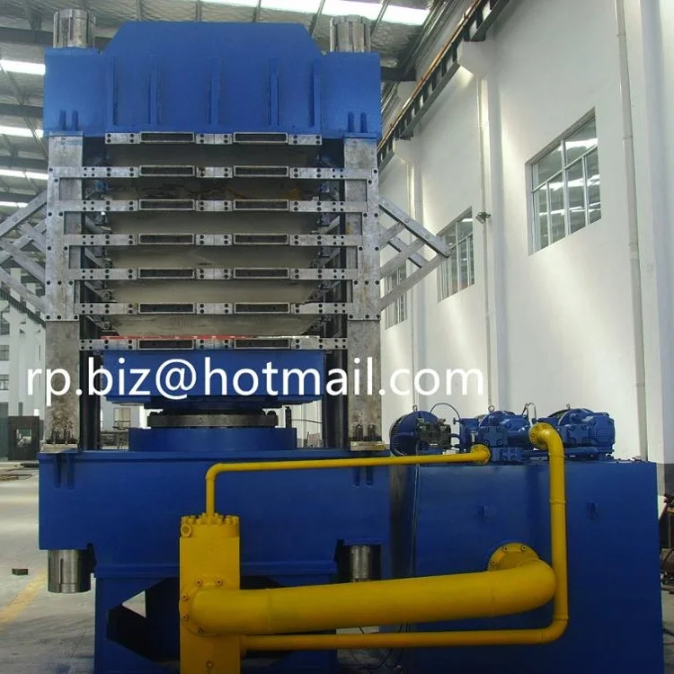 Frame type plate rubber vulcanizing press for rubber tile/mat with electric/steam heating