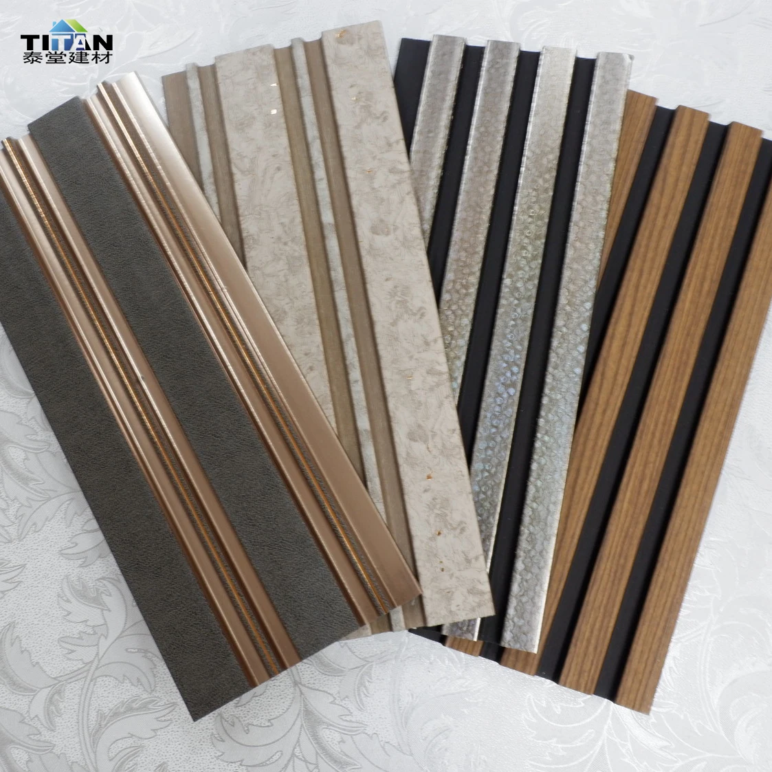 Polyester Eco-Friendly Modern Design Sound Absorbing Mdf Wood Slatted Wall Acoustic Felt Panel For Interior Decoration Wall