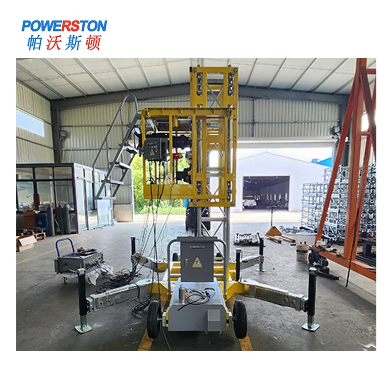 Projects Total Solution High Rise Building Facade Loading Load Hoist Mast Climbing Work Platform