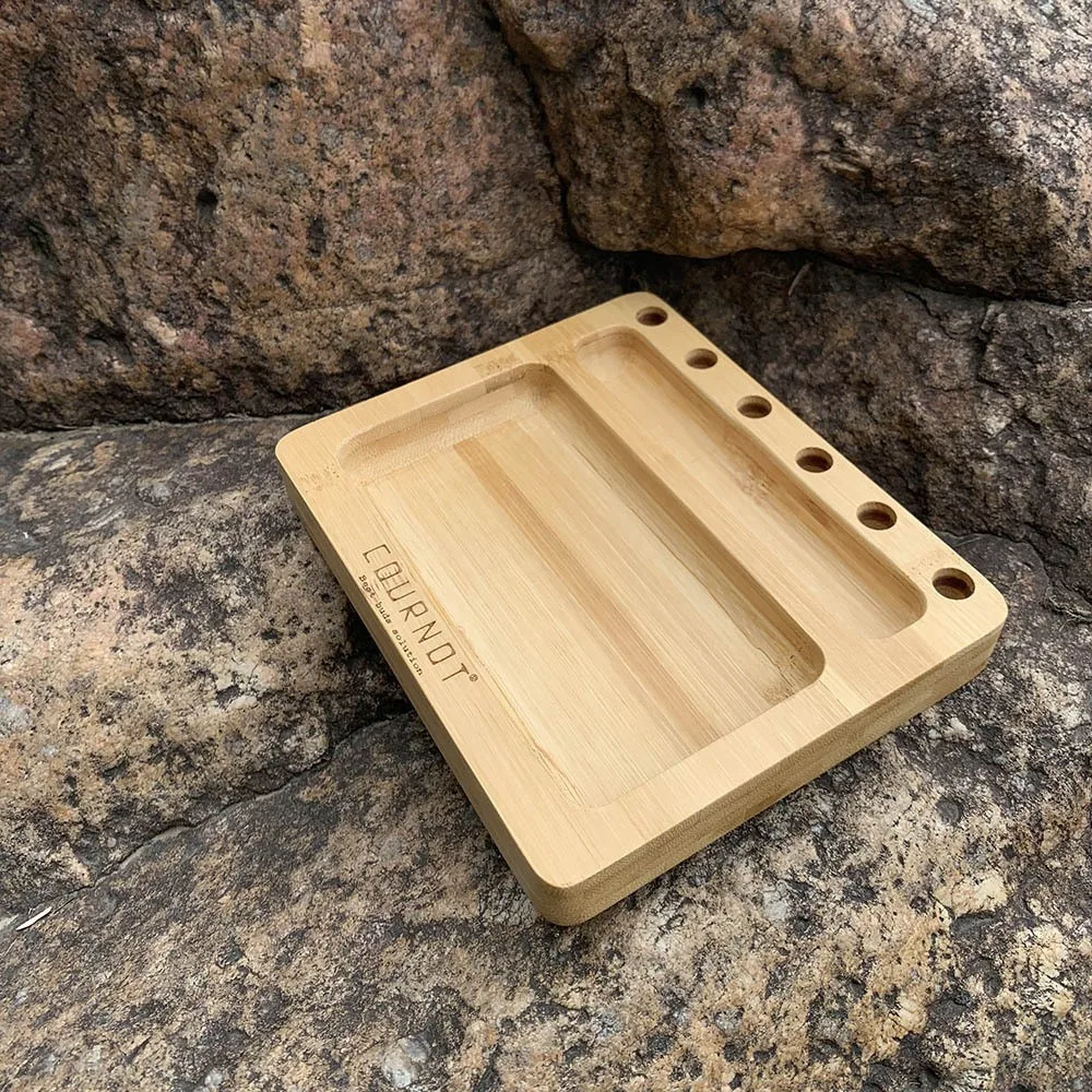 Bamboo Cigar Tray Cigarette Tray Handmade Cigarette Rolling Machine Cigar Utensils