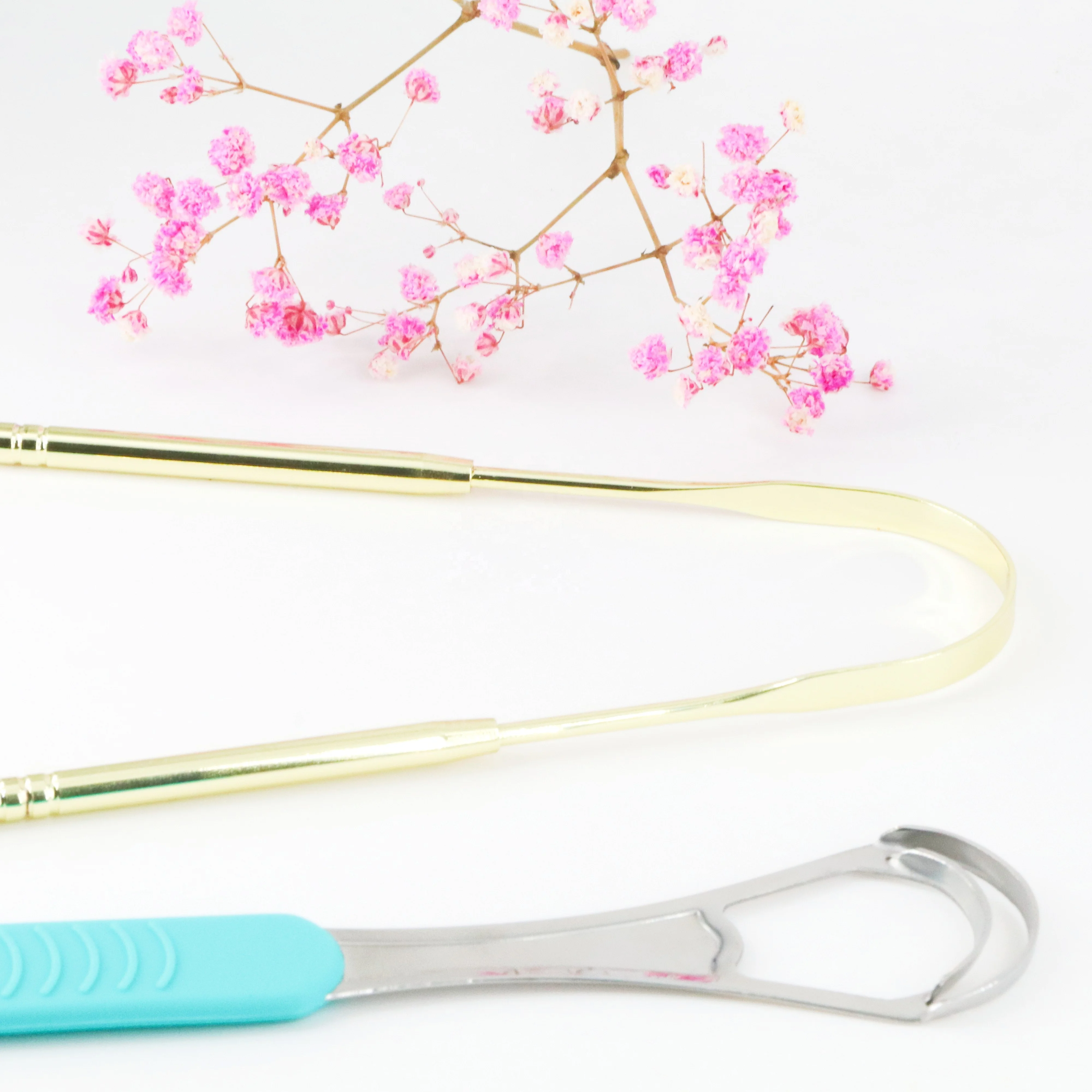 U-образный Мини-медный очиститель языка для взрослых детей гигиеническая скребок из нержавеющей стали