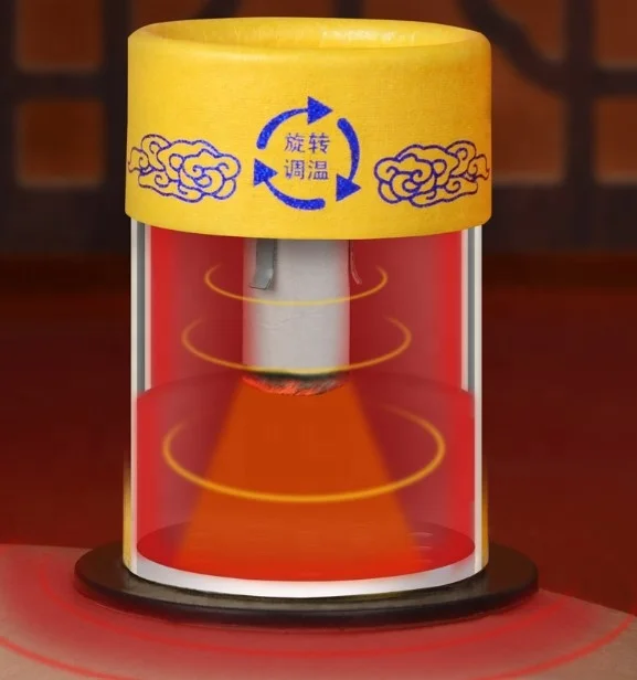 Household Warm Moxibustion Apparatus Moxibustion Box Temperature Control Suspension Moxa Roll Tools