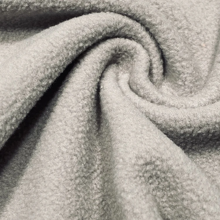 Recycle polyester fleece Eco-friendly fleece fabric one side brush fabric