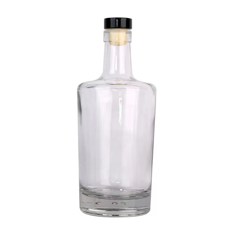 Free sample vodka glass wine bottle 750 ml whiskey empty liquor bottle 500ml 100ml 375ml champagne vodka Ice glass wine bottle