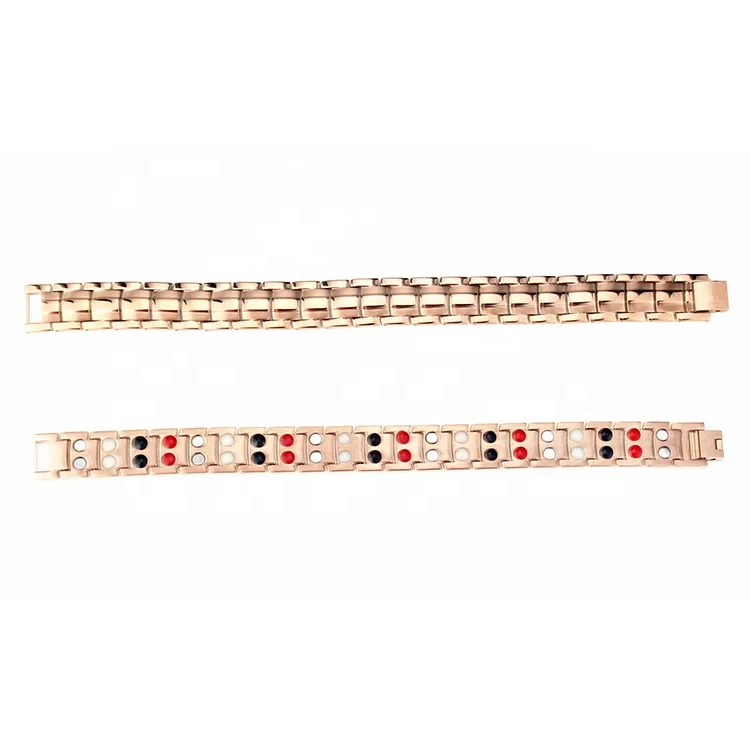 Blood Pressure Control Bracelet Magnetic Titanium Jewelry Health Energy