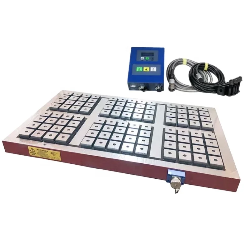 Super Power Electronically Controlled Permanent Magnetic Chuck Workholding Magnet Sucking Disc Table For CNC Machining Centers