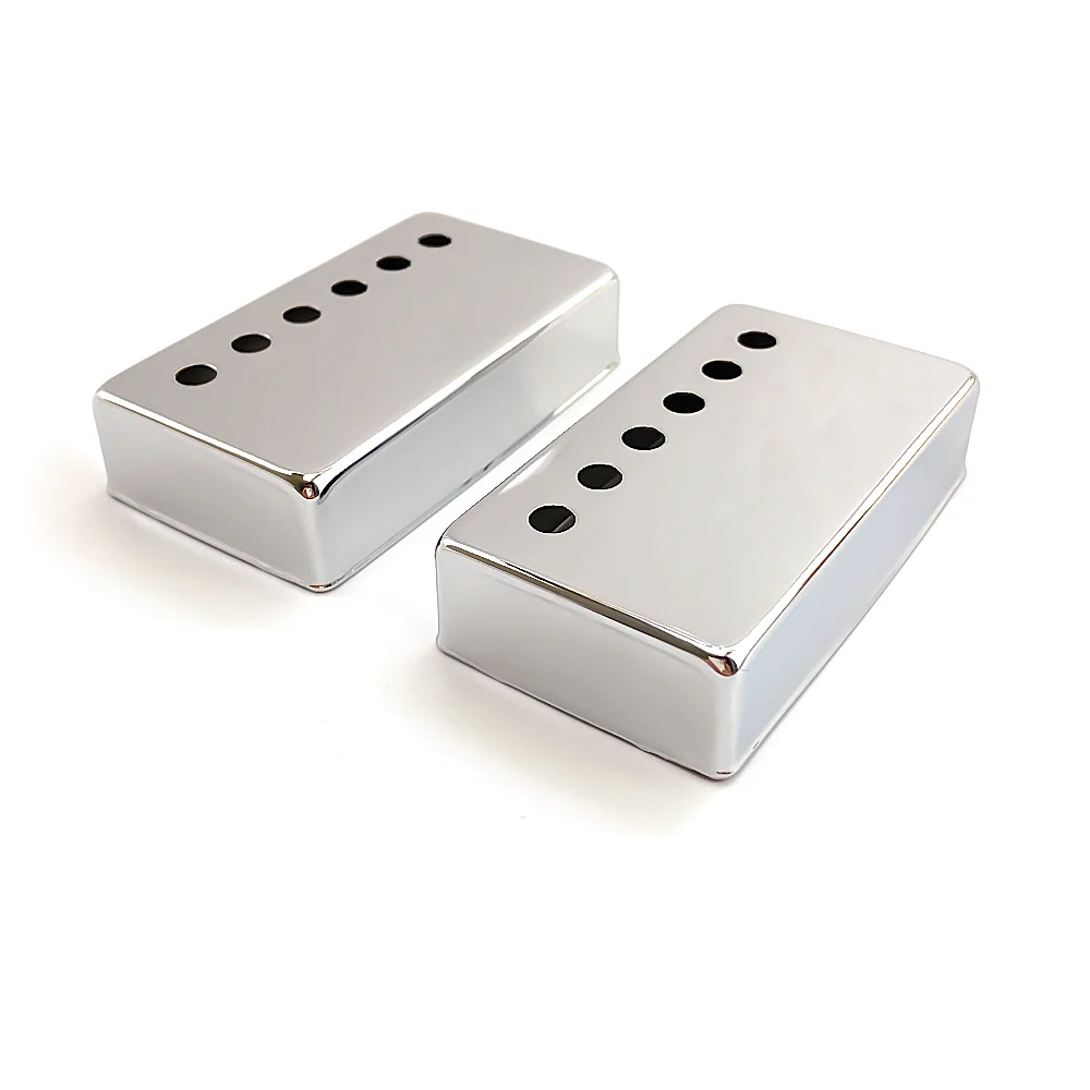 Chrome copper 50mm 52mm LP humbucker guitar pickup cover for sale