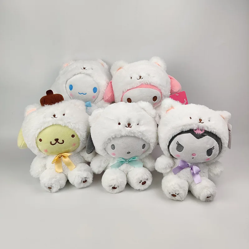 MIx Wholesale 8 inches Sanrioo Cute Popular Japan Anime Cartoon Character Plush Dolls Boys Girls Gifts Soft Toys
