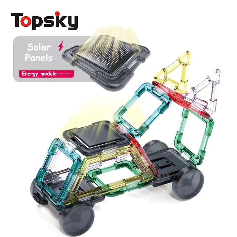 Creative Solar Toy Car Assembly Building Blocks Variable Modeling Power Cars DIY Science Experiment Educational Toys