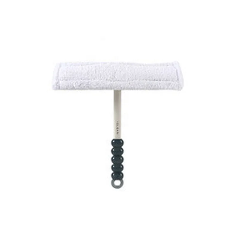 Window Cleaning Tools Microfiber Window Glass Wipe Scrubber Handle Squeegee With Short Pole