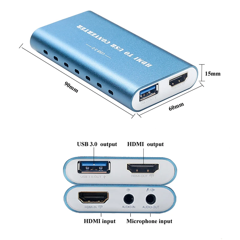 Haiwei usb 3 0 карта захвата игр живая трансляция HDMI fhd устройство видео hdmi