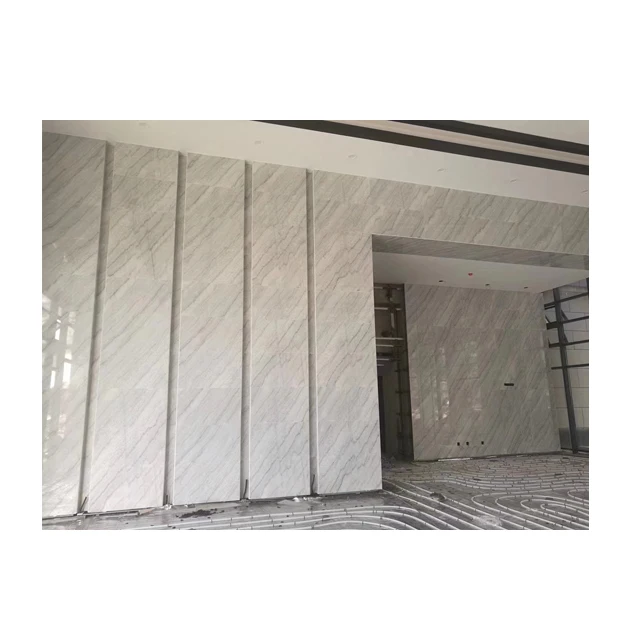 large glossy white slabs for living room Marmol Natural stones Chinese White Big slab Marble Slabs for floor tiles