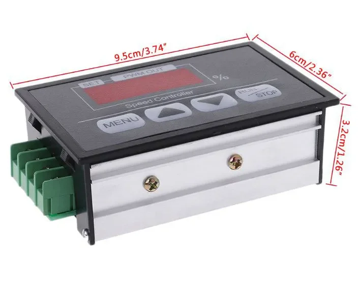 Adjustable 30A PWM 6-60V DC Motor Speed Controller Module DC LED Digital Display Speed Regulator Power Control Governor Switch