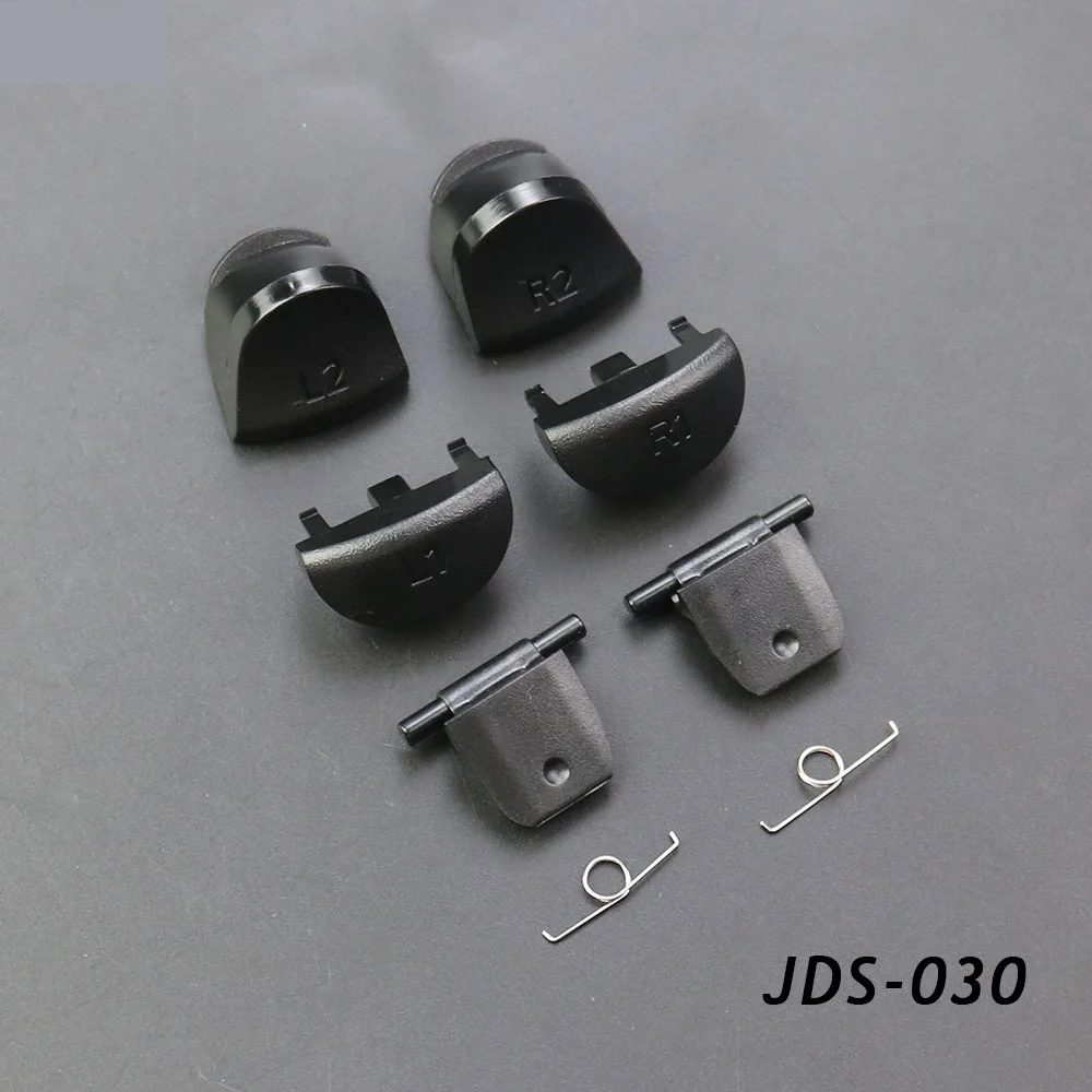 Black Replace Buttons R1 L1 R2 L2 Triggers Button with 2 Spring For PS4 Pro Slim Controller Game Accessaries