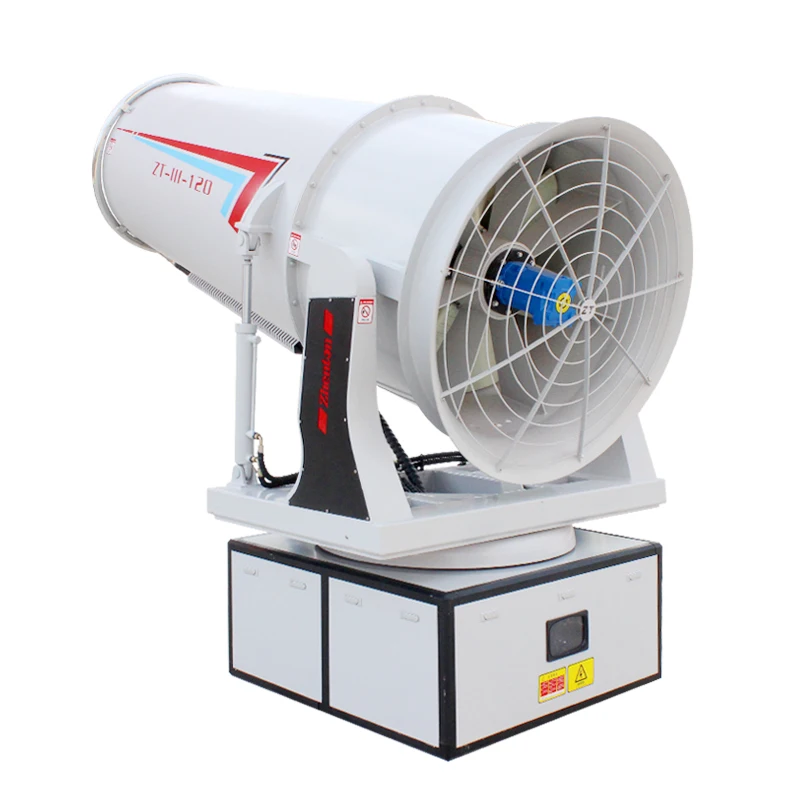 New Design Customized 120M Hydraulic Drive Fog Cannon Machine Garden Sprayer Electric Cooling Fans For Trucks