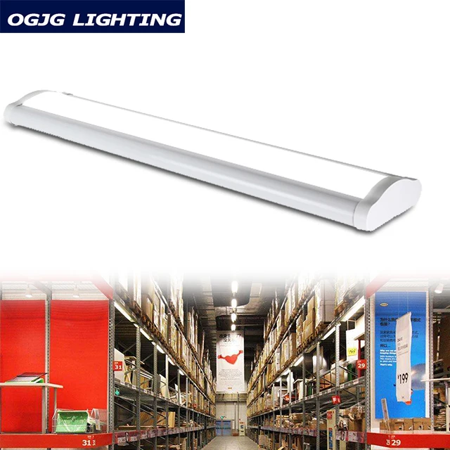 80w 100w 120w surface batten tube lamp dlc approved led linear lighting with dimming motion sensor
