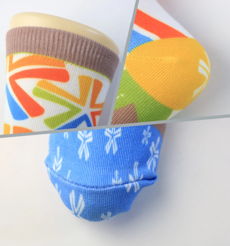 Custom new style colorful sublimation printing socks with high quality
