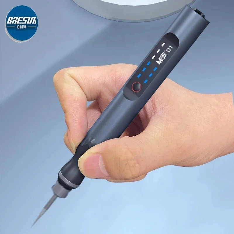 Electric Grinding Pen Smart Charging Engraving Pen Phone CPU IC Polishing Lattice Cutting Tools Set LCD OCA Remover