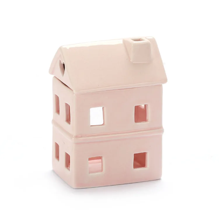 Modern unique design decor home used fragrance tealight candle wax burners aroma porcelain essential ceramic oil burner