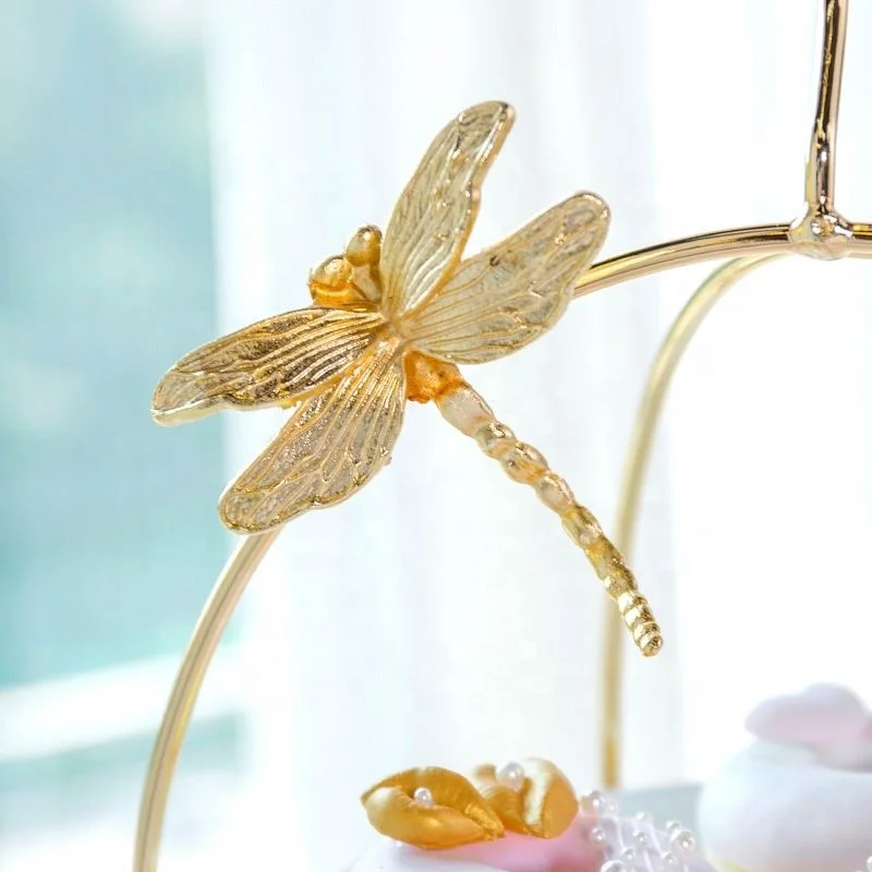 Metal Dessert Rack Banquet Dessert Rack Bird Cage Stand Cake Plate For Wedding  Birthday Party Decoration