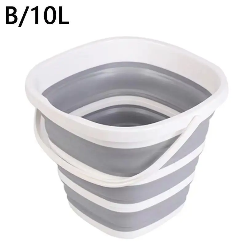 5L 10L 15L portable Foldable plastic Bucket Convenient Folding Bucket For Outdoor Fishing Beach Home Cleaning