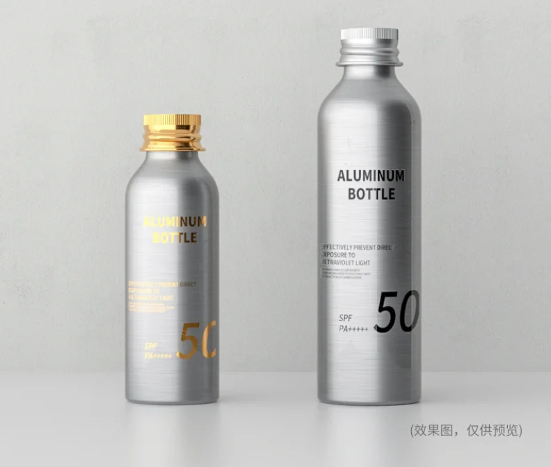 Wholesale 300ml 500ml Aluminum Bottle for water/cosmetics/beer
