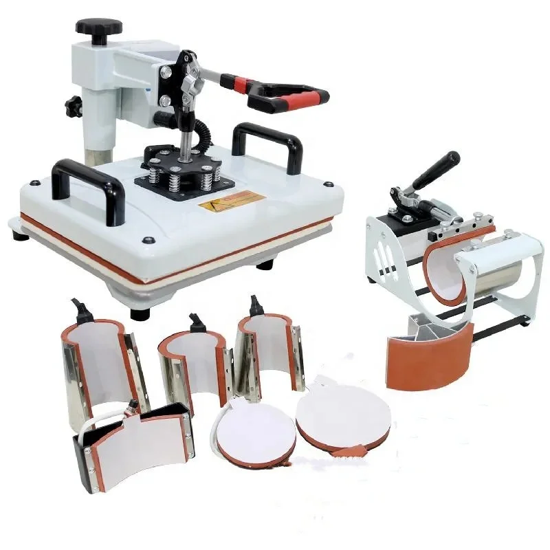 8 In 1 Heat Press Machine,Sublimation Printer/Heat Transfer Machine,Heat Press For Mug/Hat/T shirt/Phone case/bottle