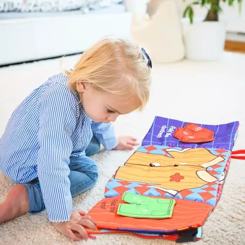 Custom 3D Soft cloth book Baby Quiet Book Learning Cloth Soft Plush Early Educational cloth book Toys