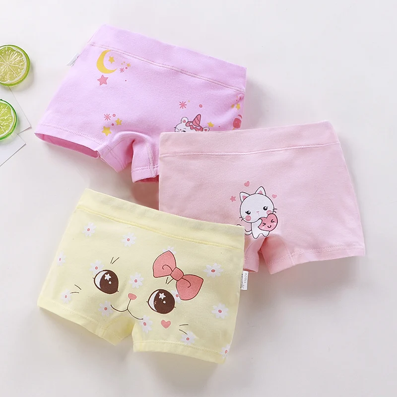 
Hot sale high quality fashion girls pure cotton breathable boxer briefs 