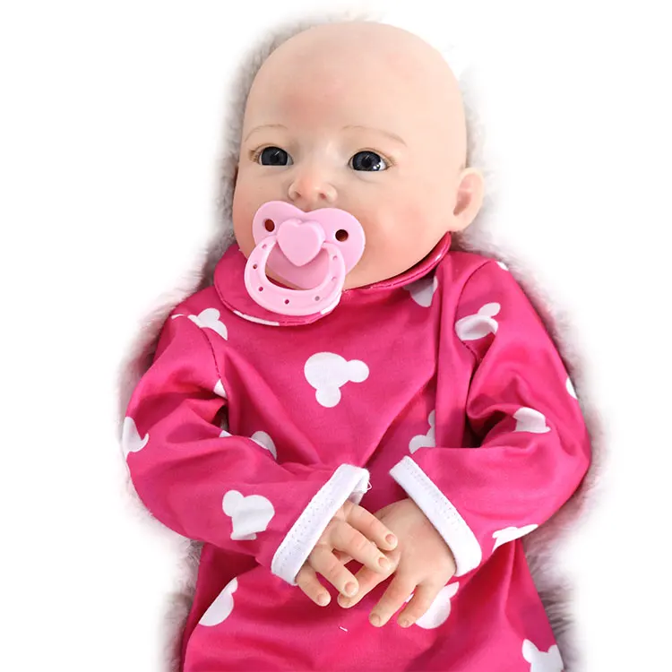 Reborn Baby Dolls 18inch Realistic Handmade Babies Dolls Girls Lifelike Silicone Kids Safe Gifts