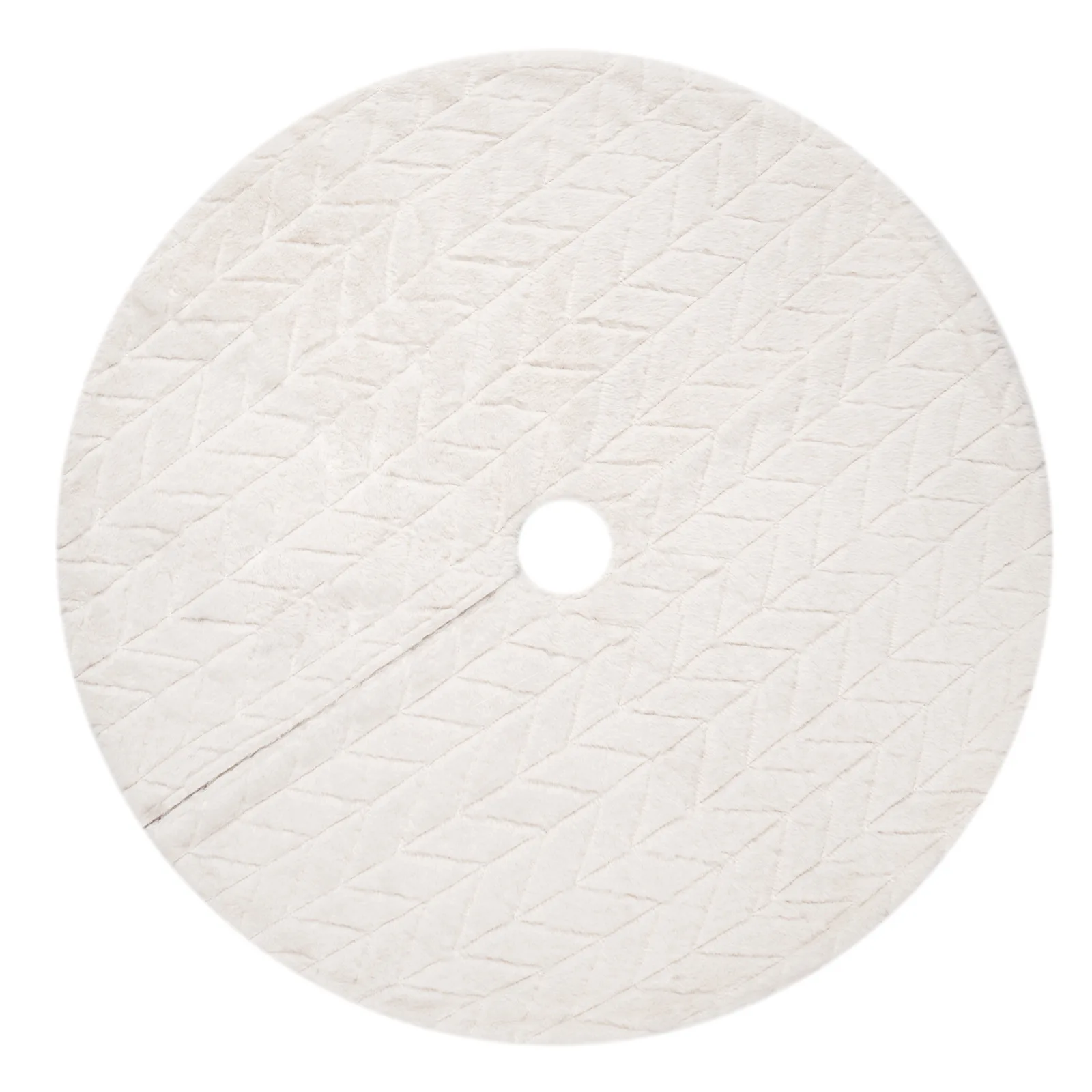 Feiming Christmas decorations pure white fluffy tree skirt short hair group apron wholesale