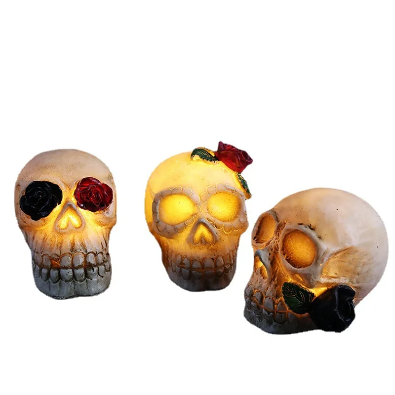 Halloween LED Electronic Candle Lights Resin Artificial Ambiance for Home Decoration Halloween upholstery prop