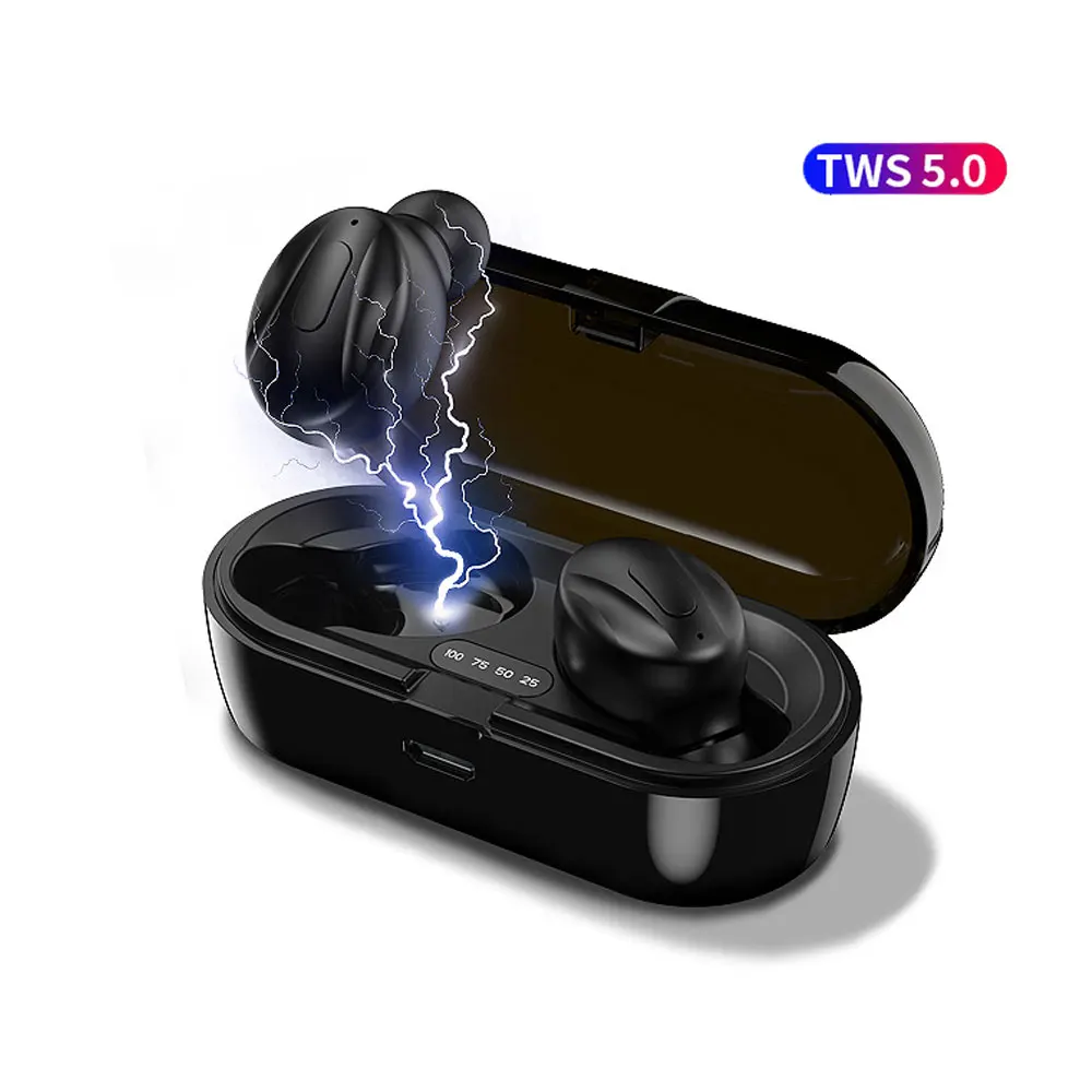 
2020 new wireless earphones BT 5.0 tws mini earphones headphones mini earbuds with charging box 