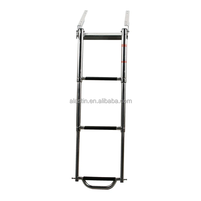 New Design 3 Step Invisible Boat Ladder 316/304 Stainless Steel Marine Hardware Telescopic Yacht Ladder