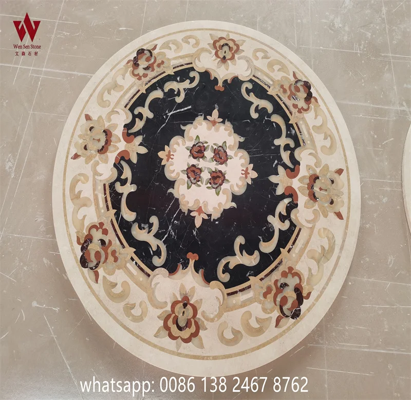 custom marble medallion flooring good quality waterjet marble flooring tile