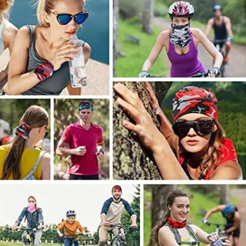 OEM пользовательский логотип моющийся пыленепроницаемый дышащий чехол для лица камуфляжная мягкая бандана Маскировочный шарф шейный Гетр