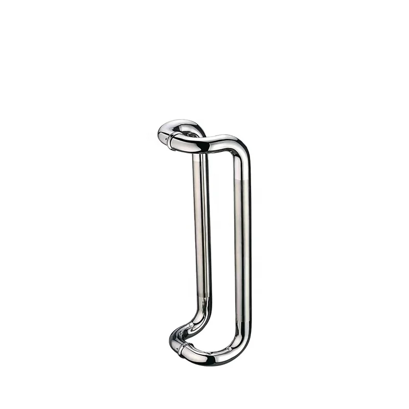 4 bend SS304 stainless steel frame glass door handle SS316 office door pull handle