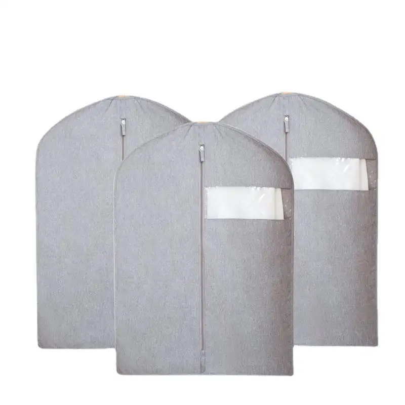 Customization Texts Dust-Proof Garment Bag Hanging Suit Cover For Household Coat