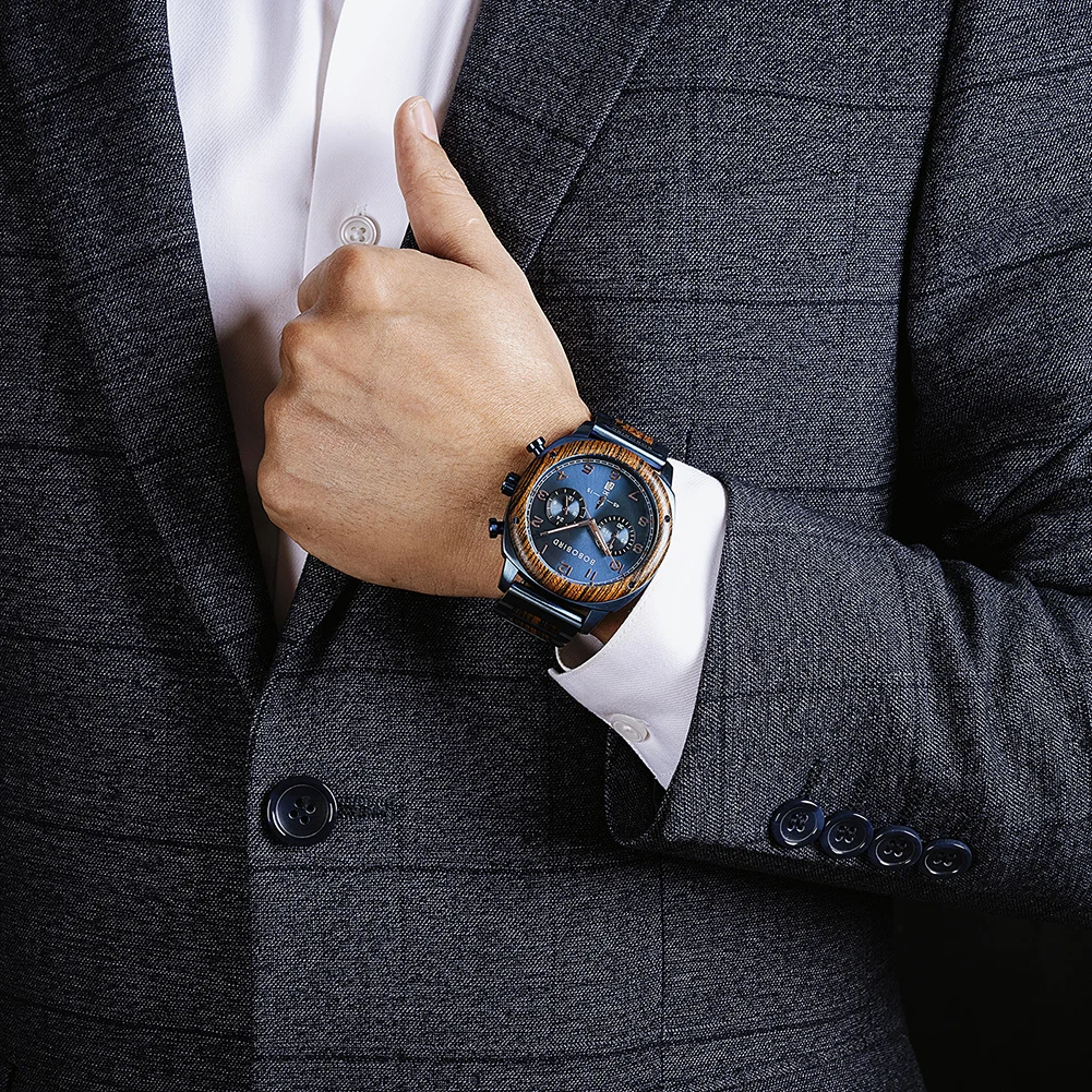Handmade Classic Eco-Fashion Wood Watch 5mm Thickness High Quality Japanese Movement Wholesale Environmentally Friendly