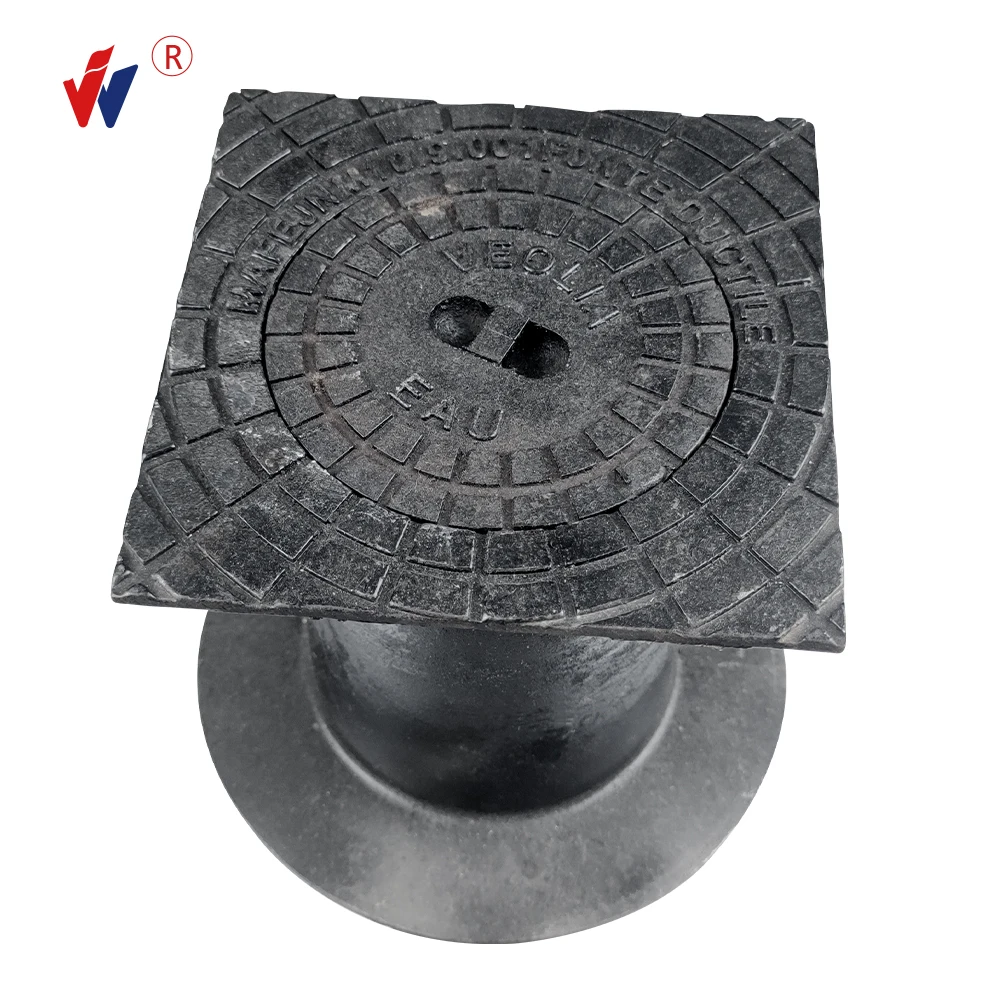 EN124 B125 to Protect Water Meter Box for Fire Fighting with Black Bitumen Painting Ductile Iron Hydrant