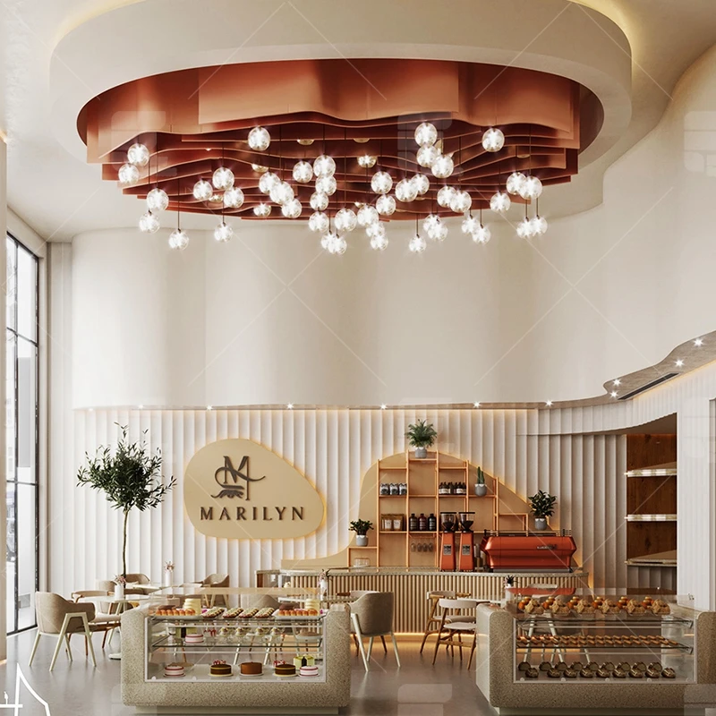 Luxury Wooden Retail Chocolate Display Furniture Chocolate Store Design Desserts Nuts Food Custom Chocolate Showcase