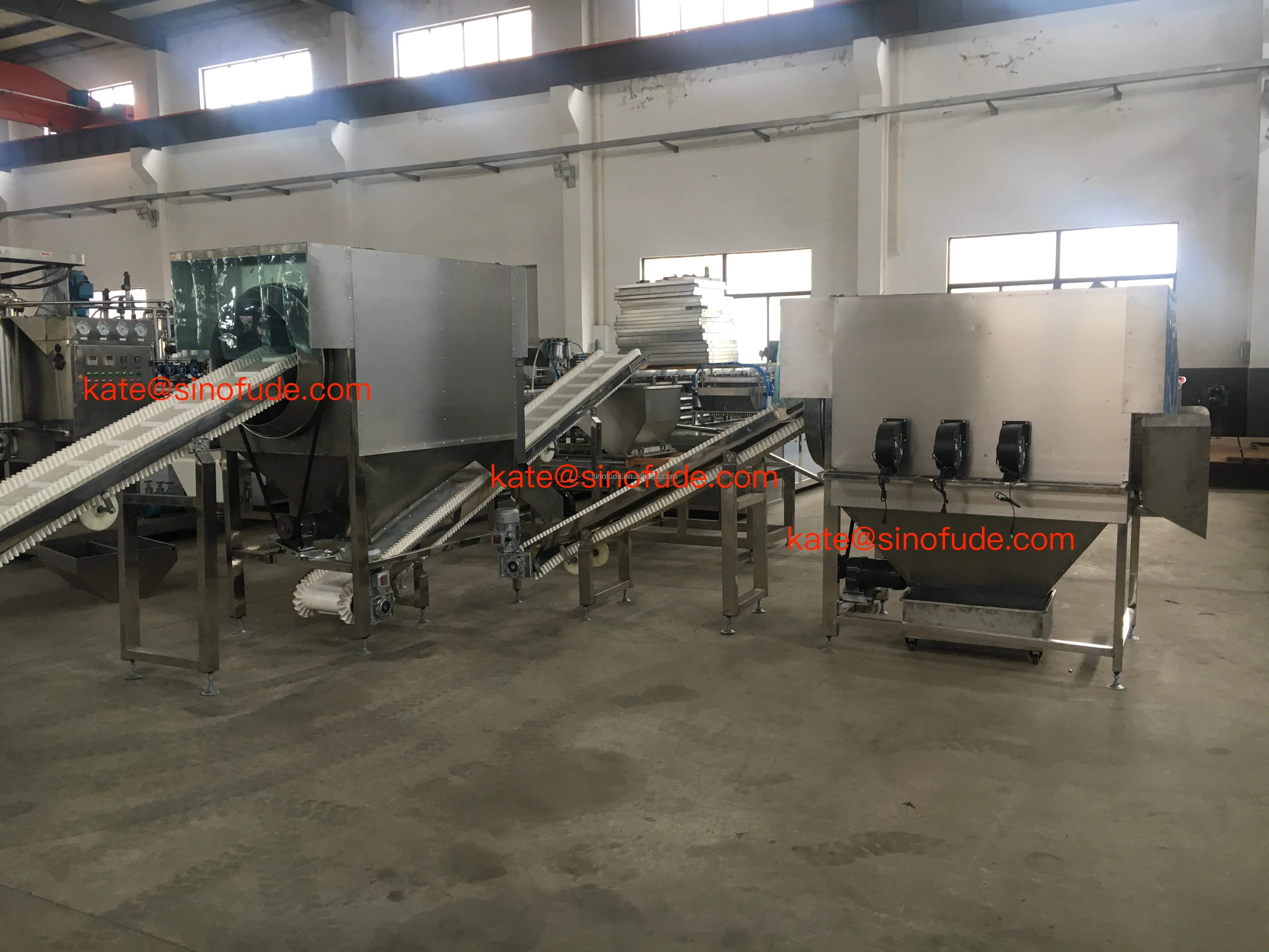 pectin vitamin gelatin jelly candy making machine manufactory gummy bear depositing production line starch mogul line