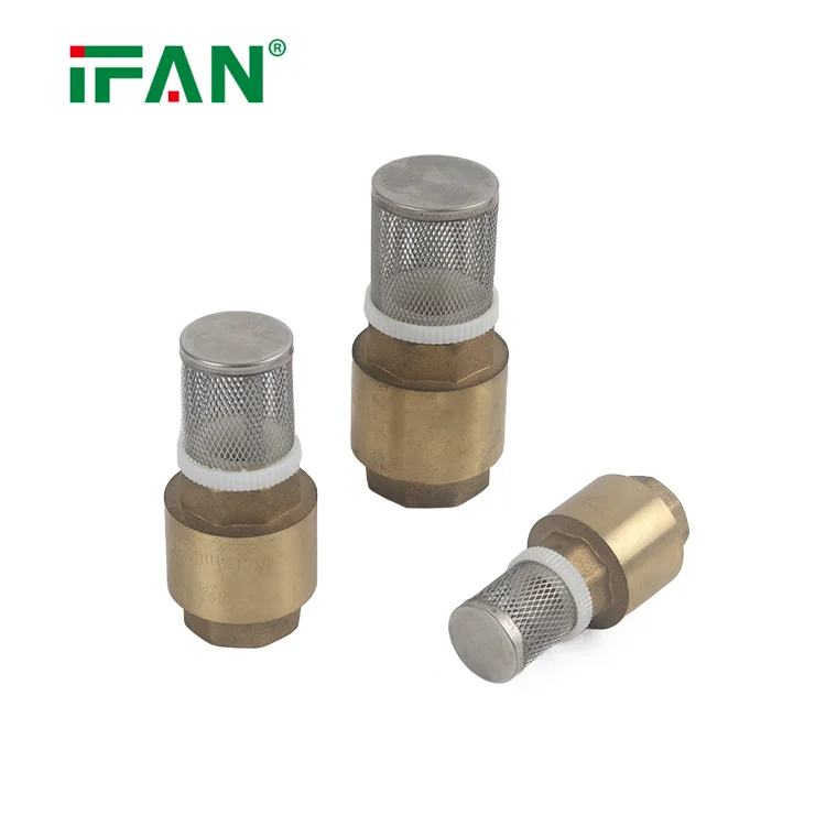 IFAN Thread Brass Water Vertical Spring Check Valve Brass With Spring To Prevent Back Flow