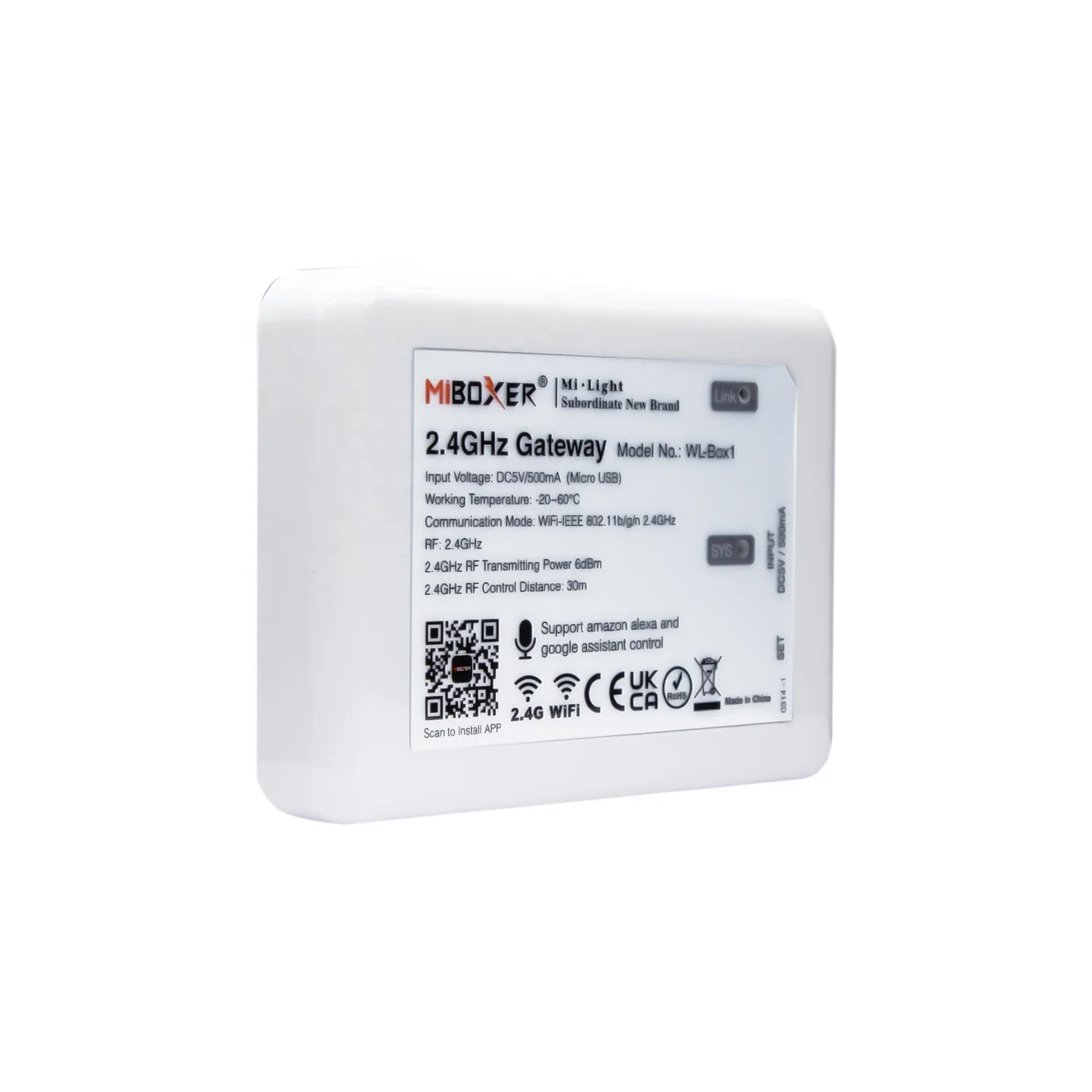 GLS 2.4GHZ 4 Zones WiFi gateway