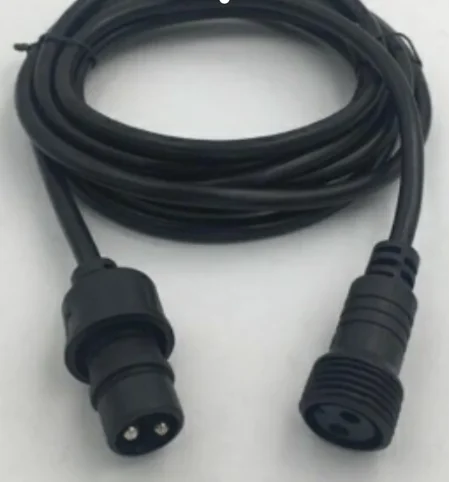 Extension cable for heavy duty waterproof connector patio festoon light