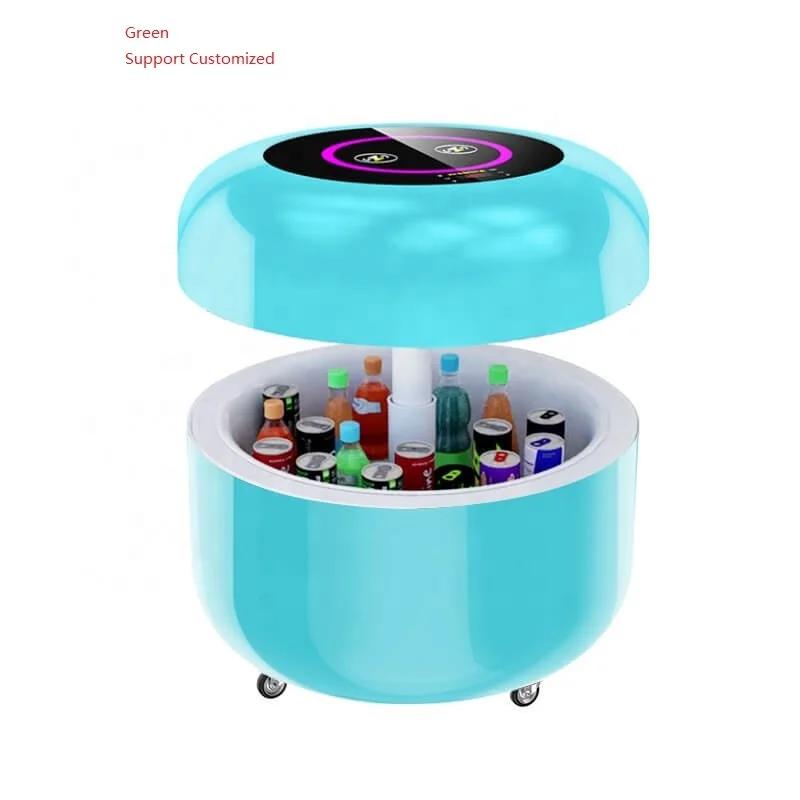 
Luxury Mini fridge Smart Coffee Table Customized Newest Smart Products Micro Cool Mini Fridge Round Coffee Table 