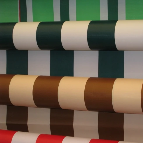 pvc striped tarpaulin ( coated and laminated tarpaulin at any gsm as customers required)