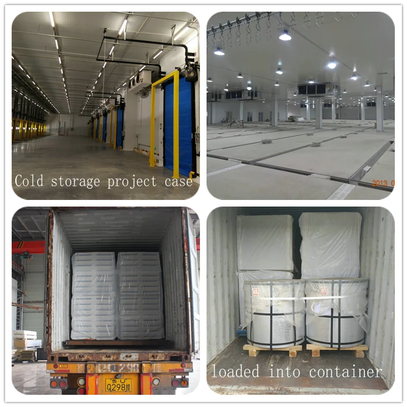 Customized Size Cold Cool Room walk in Cooler Panels Insulated Polyurethane Foam Sandwich Panel For Cold Storage