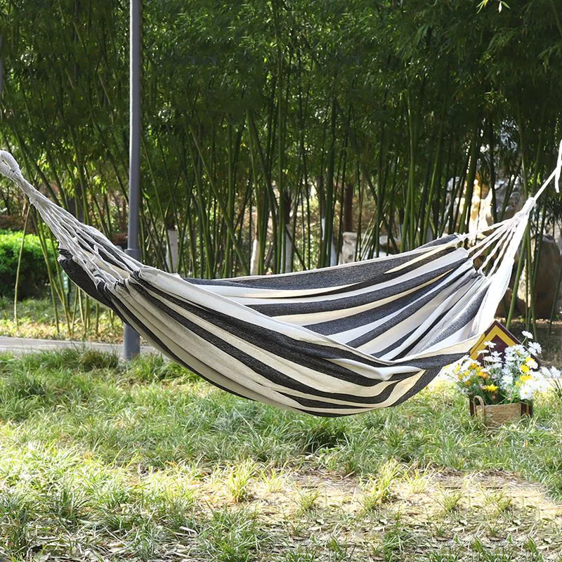 2021 Outdoor Camping Rainbow Swing Chair Canvas Hanging Hammock