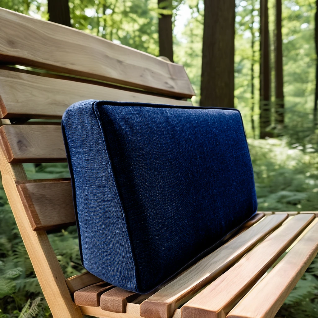 Lumbar Support Back Pillow Customized Outdoor Seat Cushion 100% Olefin Waterproof Foam Massage Bed Camping Bed Rectangle Quilted